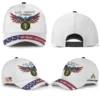 Custom Patriotic Eagle Veteran Hat - Personalized Branch, Rank & Name #000209