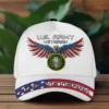 Custom Patriotic Eagle Veteran Hat - Personalized Branch, Rank & Name #000209