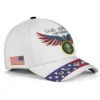 Custom Patriotic Eagle Veteran Hat - Personalized Branch, Rank & Name #000209