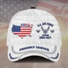 Custom Patriotic USAF Veteran Hat - Personalized Rank, Name & Years #000251