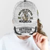 Custom U.S Military Mascot Veteran Printed Hat - Personalized Branch, Rank, Years & Name #000210