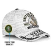 Custom U.S Military Mascot Veteran Printed Hat - Personalized Branch, Rank, Years & Name #000210
