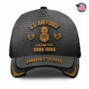 Custom U.S. Air Force Badge Printed Hat - Personalized Rank, Name & Years #000184