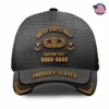 Custom US Navy Logo US Veteran Printed Hat - Personalized Rank, Name & Years #000189