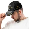 Custom USMC 250th Anniversary Unchained Bulldog Printed Hat - Personalized Rank & Name #000224