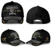 Custom USMC 250th Anniversary Unchained Bulldog Printed Hat - Personalized Rank & Name #000224