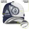 Custom We The People U.S Veteran Printed Hat - Personalized Branch, Rank & Years #000208