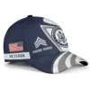 Custom We The People U.S Veteran Printed Hat - Personalized Branch, Rank & Years #000208