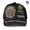 Customized DD-214 Veteran Printed Hat - Personalized Branch, Rank & Name #000206