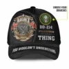 Customized DD-214 Veteran Printed Hat - Personalized Branch, Rank & Name #000206