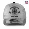Customized U.S Veteran White Hat - Personalized Branch, Rank, Nam & Years #000181