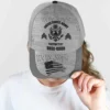 Customized U.S Veteran White Hat - Personalized Branch, Rank, Nam & Years #000181