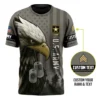 Customized U.S. Army Veteran Eagle Dog Tags Personalized Shirt #000275