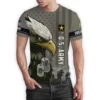 Customized U.S. Army Veteran Eagle Dog Tags Personalized Shirt #000275