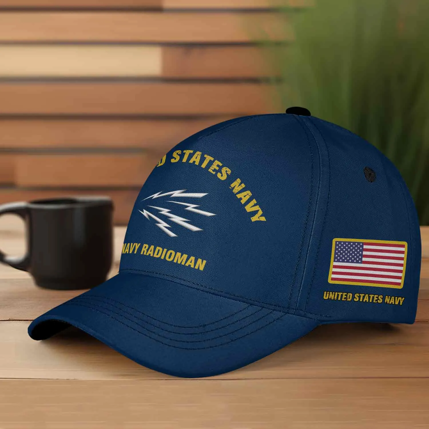 Customized U.S. Navy Rating Veteran Hat - Personalized Rating, Rank, Name & Years #000178
