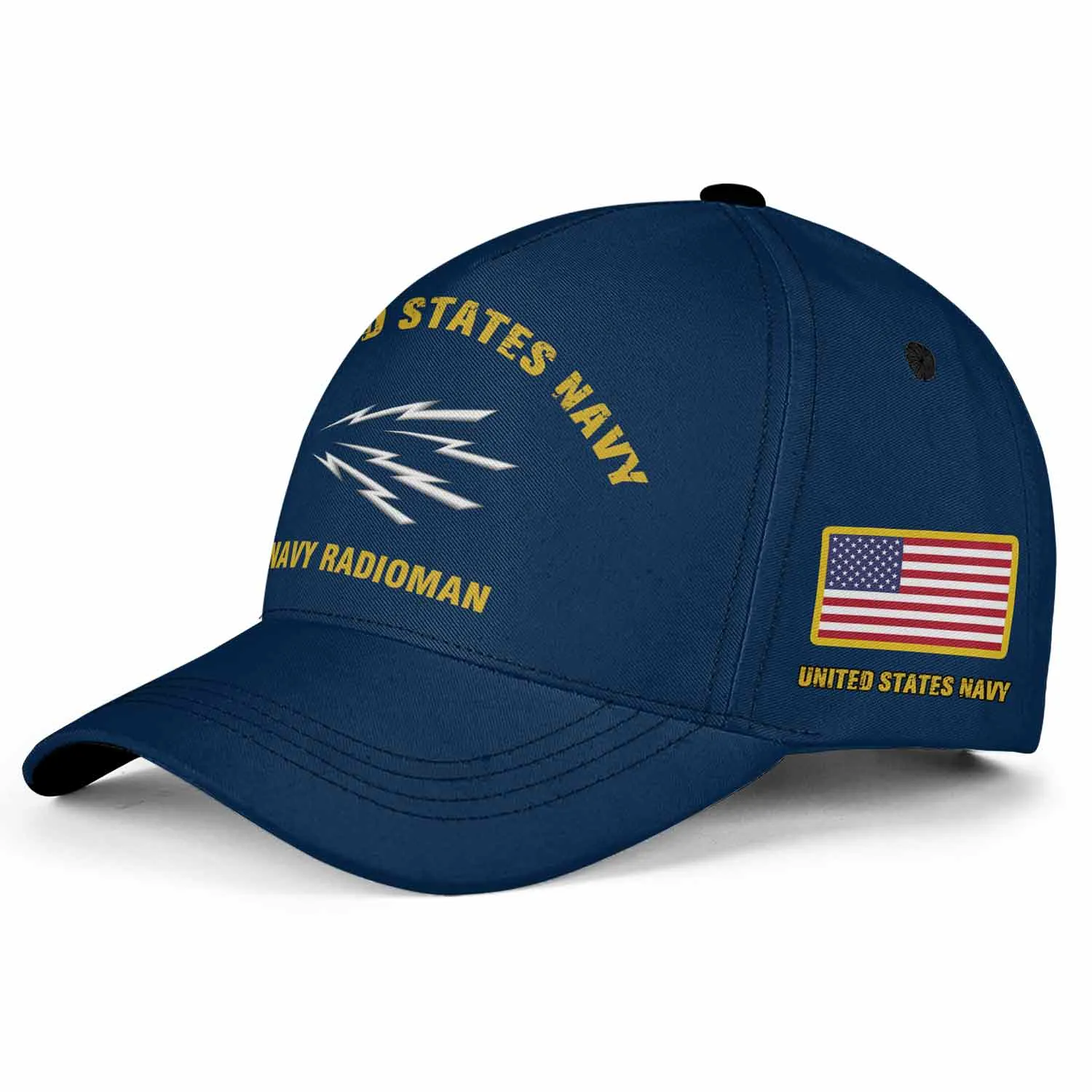 Customized U.S. Navy Rating Veteran Hat - Personalized Rating, Rank, Name & Years #000178
