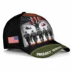 Personalized Military Brotherhood Printed Cap - Custom Rank & Name - Proudly Served Veteran Hat #000183