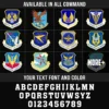 The DD-214 Custom Air Force Command Printed Cap - Personalized Command, Rank & Name #000203