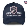 USMC 250th Anniversary Custom Hat - Years of Excellence EGA Shield - Personalized Rank & Name #000191
