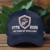 USMC 250th Anniversary Custom Hat - Years of Excellence EGA Shield - Personalized Rank & Name #000191