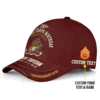 USMC 250th Birthday Custom Printed Hat - Tun Tavern - Born In A Bar - Personalized Rank & Name #000225