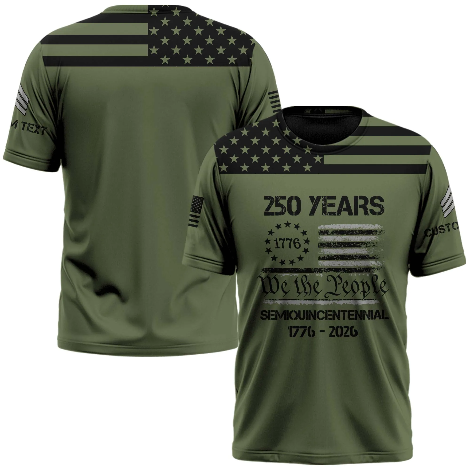 We The People Semiquincentennial 250 Years 1776-2026 Personalized Veteran Shirt #000271