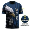U.S. Navy Veteran Eagle Dog Tags Personalized Shirt #000276